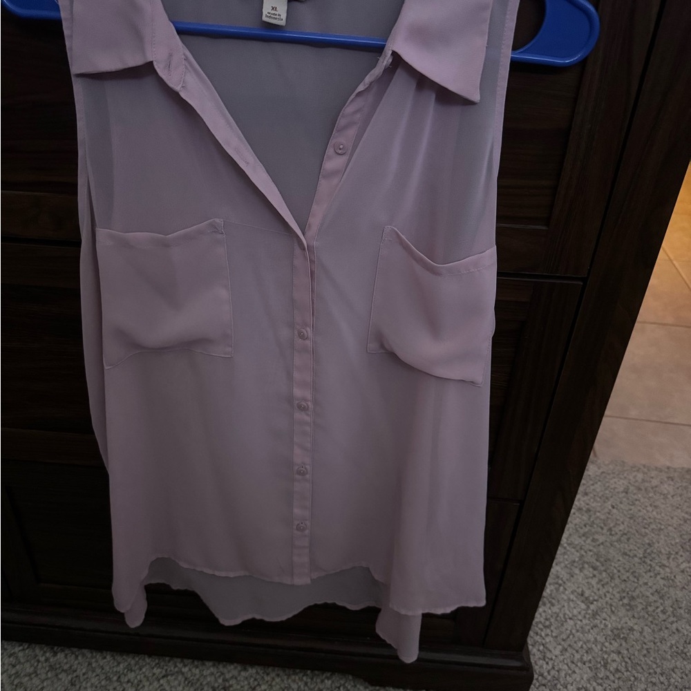 Decree pink Collar Buttoned Blouse